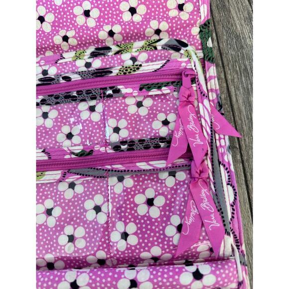 Vera Bradley Kid's Pink Diaper Flap Adjustable Strap Priscilla Messenger Bag - Picture 4 of 7